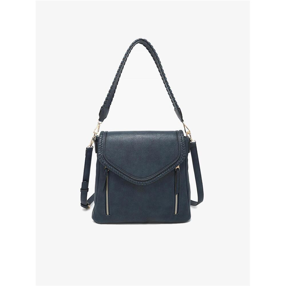 NEW JEN & CO. women's lorelei shoulder crossbody bag in navy blue